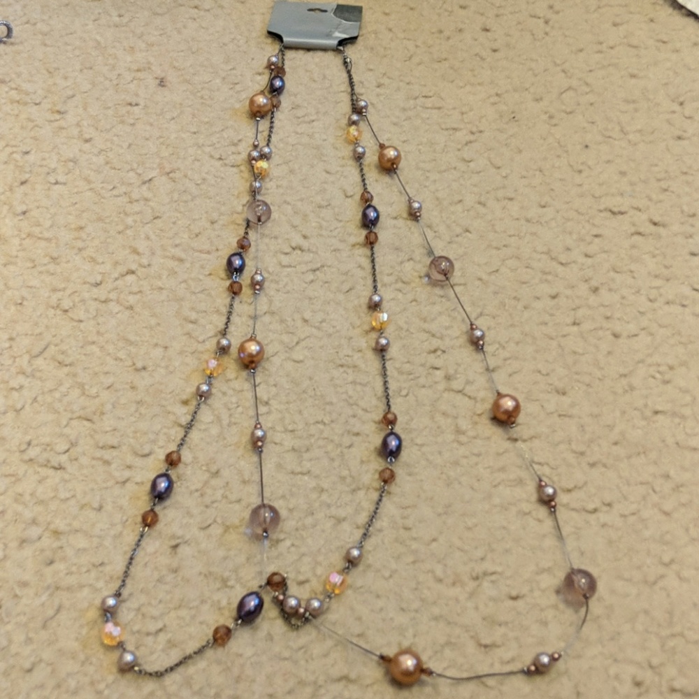 Long beaded necklace